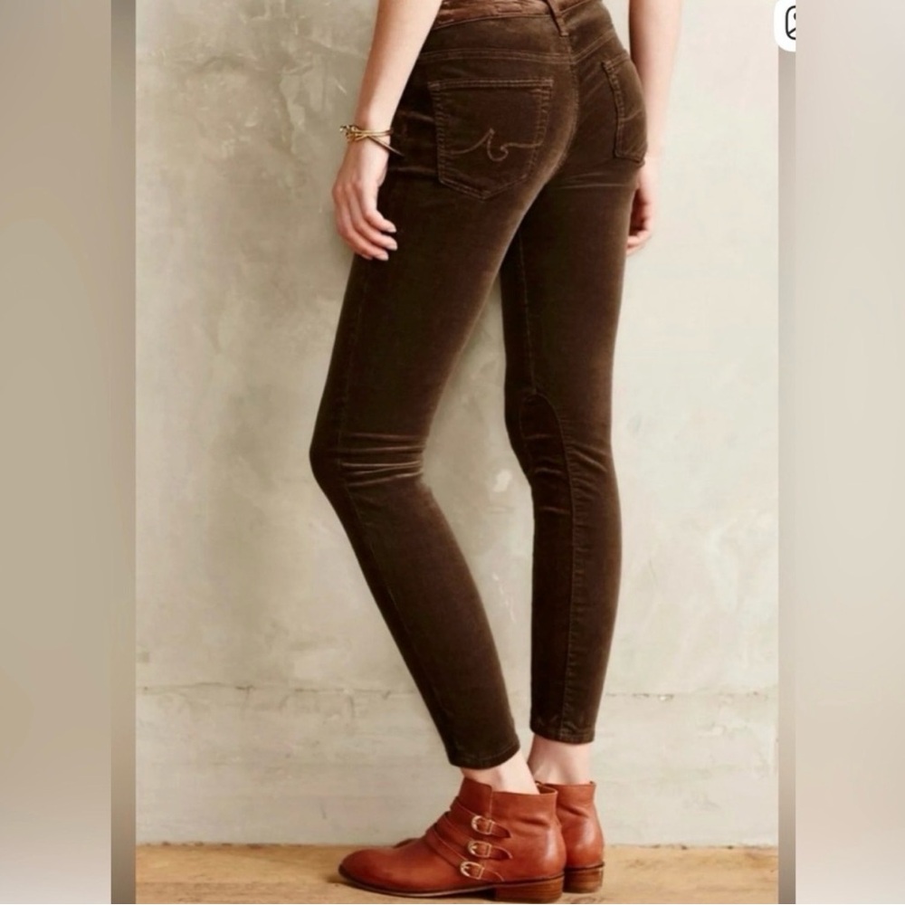 AG the stevie ankle slim straight leg brown corduroy